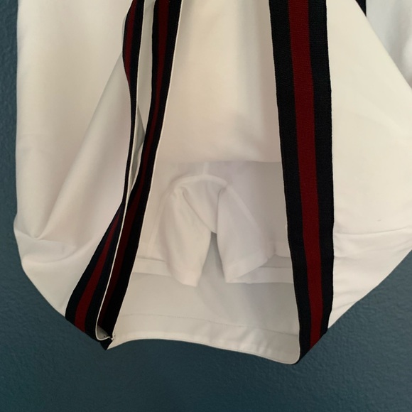 G/FORE White Mini Skirt with Black and Red Trim - Picture 6 of 8